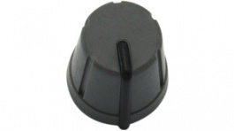 RND 210-00326, Push-on Knob, grey, 6.0x4.5 mm shaft, RND Components