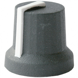 CL170841CR, Ручка; с указателем; резина, пластик; Диам.оси:6мм; O16,8x14,5мм, Cliff