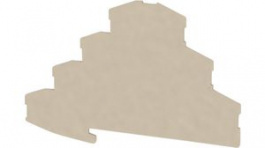 1768010000, End Plate, 101mm Beige, Weidmuller