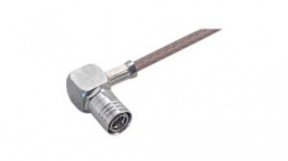 16 SMB-50-1-40/111 NE, RF Connector, SMB, Brass, Plug, Right Angle, 50Ohm, Crimp Terminal, Huber+Suhner