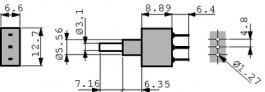 5B11-S1F4PCAE, Push-button Switch on-(on) 1P, Eledis