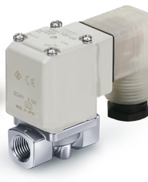 VX212HGKXB, 2/2-Way Solenoid Valve 24 VDC 2/2 Opener (N.C.), SMC PNEUMATICS