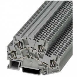 3038464, STTBS 2,5 double-level terminal block, 0.08...2.5 mm2 500 vac 22 a grey, Phoenix Contact