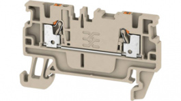 1552790000, A2C 1.5 terminal block a push-in, 0.5...1.5 mm2 500 vac 17.5 a dark beige, Weidmuller