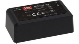 IRM-30-24, PCB Mount Converters 30 W 24 VDC, MEAN WELL
