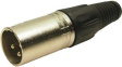 FC6130 Audio Plug 3APM/M 3 Pin Nickel Plug