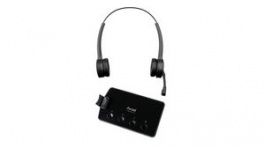 AXH-PRX3D, NC Headset Pime X3 with Docking Station, On-Ear, Wireless/Bluetooth/USB, Black, Axtel