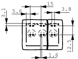 MKDSP 25/6-15,00, PCB Terminal Block 6P15 mm, Phoenix Contact