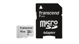 TS16GUSD300S-A, Memory Card 16GB, microSDHC, 95MB/s, 10MB/s, Transcend
