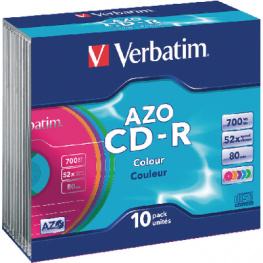 43308, CD-R 700 MB 10x slim case, Verbatim