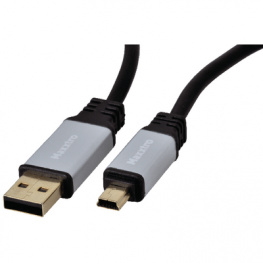 PLA-155B-S-2, Кабель USB 2.0 2.0 m USB Typ A-Штекер USB Mini-B-Штекер, Maxxtro