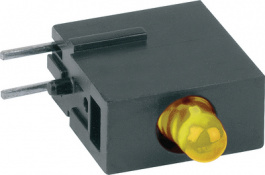 1808.7031, LED; в корпусе; желтый; 2,8мм; Кол-во диод: 1; 20мА; 60°; 10?20мкд, Mentor