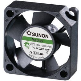 MC30100V1-000U-A99, Вентилятор: DC; осевой; 5ВDC; 30x30x10мм; 9,35м3/ч; 23дБА; Vapo, Sunon