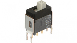 AS12AB, Slide switch on-on 1P, NKK Switches (NIKKAI, Nihon)