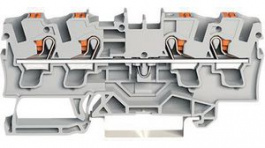 2204-1401, Feedthru Terminal, Cage Clamp, 4 Poles, 0.5 ... 6mm\x1a, Wago