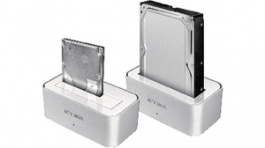 IB-111STU3-WH, Docking Station SATA 2.5/3.5" aluminium, ICY BOX