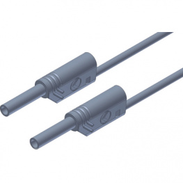 MVL S WS 25/1 GREY, Safety test lead diam. 2 mm grey 25 cm CAT III, SKS Kontakttechnik