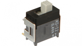 AS12AH, Переключатель: движковый; Пол: 2; SPDT; 0,1A/28ВAC; 0,1A/28ВDC, NKK Switches (NIKKAI, Nihon)