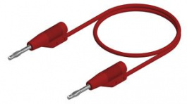 MVLF WS 2/25 RT, Test Lead \x1a2mm 250mm Red Nickel-Plated Brass, SKS Kontakttechnik