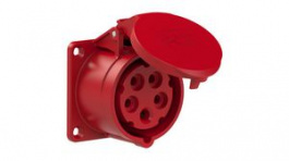 315-6TT, CEE Socket 5P 4mm² 16A IP54 400V Red, PC Electric