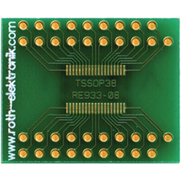 RE933-08, Laboratory card FR4 Epoxide + chem. Ni/Au TSSOP38 Adapter, Roth Elektronik