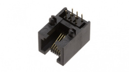 RJJU-66-125-E3H-011, Гнездо; RJ12; PIN:6; Кат:5; Конфиг.выводов:6p6c; THT; угловой, Encitech Connectors