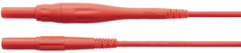 XSMS-419 150CM RED, Laboratory fuse cables diam. 4 mm red 150 cm CAT IV, Staubli (former Multi-Contact )