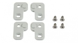 1554FT-XY , Mounting Feet Kit for 1554 / 1555 Series, 53mm, Polycarbonate, Grey, Hammond