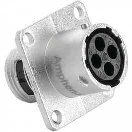 RT0010-4SNH, Круглый; гнездо; "мама"; PIN:4; внешн.байонетное соединение; IP67, Amphenol