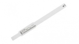 10015355K, Wristband, Polypropylene, 25 x 275mm, 175pcs, White, Zebra