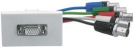 FLF/VGA/5BNC, FLF installation kit, white, Contrik