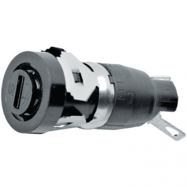 0031.1161, Гнездо; цилиндрические предохранители; 10А; на панель; -40?85°C, Schurter