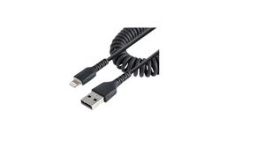 RUSB2ALT50CMBC, Charging Cable USB-A Plug - Apple Lightning 500mm USB 2.0 Black, StarTech.com