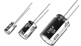 ECA1VHG222, Capacitor, radial 2200 uF 35 VDC, Panasonic