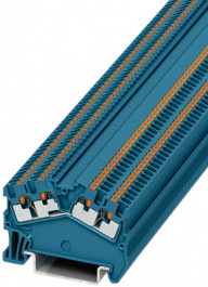 3214631, PTS 1,5/S-QUATTRO BU terminal block blue 0.14...1.5 mm2, Phoenix Contact