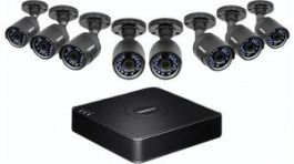 TV-DVR208K, 8-Channel HD Surveillance Kit Black 1920 x 1080, Trendnet