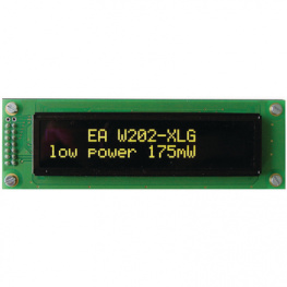 EA W202-XLG, Dot matrix OLED display 5.5 mm 2 x 20, Electronic Assembly