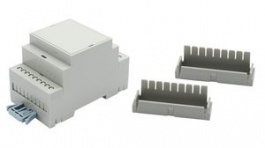 RND 455-01172, DIN-Rail Module Box with Snap Fit Guard, 53.3x90.2x57.5mm, Grey, ABS/Polycarbona, RND Components