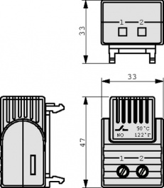 01160.0-00, Датчик: термостат; Topen:15°C; Tclos:5°C; Контакты: NC; 5А; 250ВAC, Stego