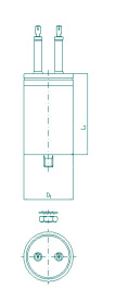 E62.F10-471B20, MKP-Kond. 0,47uF/5000DC/4000AC 45x105 B2, ELECTRONICON