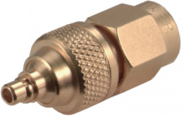 32 MMCX-SMA-50-1/111 OE, Adapter MMCX male/SMA male 50 Ohm, Huber+Suhner