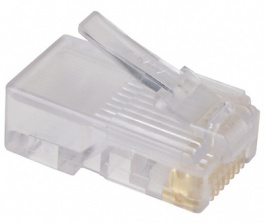 5-554720-3, Вилка; RJ45; PIN:8; Кат:5; позолота; Конфиг.выводов:8p8c; 26?24AWG, TE Connectivity
