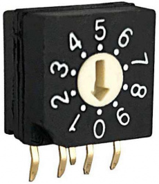RND 210-00091, PCB coding switch BCD 4+1, RND Components