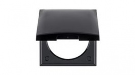 918282510, Cover Frame Matte with Protective Cover INTEGRO Flush Mount 59.5 x 59.5mm Black, Berker