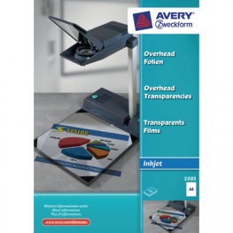 2502, Overhead transparency, 50 sheets, A4, Transparent, Zweckform
