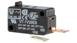 V7-1V29E9, Micro Switch 21A Pin Plunger SPNO, Honeywell