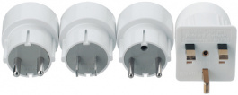 TRAVEL LINE, Travel adapter set, 2-pin white, Germany