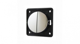 936752518, Wall Push-Button Switch Glossy INTEGRO 2x OFF-(ON) Flush Mount 10A 250V Chrome, Berker