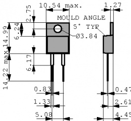 MHP20S220F, Power resistor 22 Ohm 20 W +- 1 %, BI Technologies