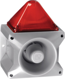 PA X 10-10 230 AC RO 7035, Flashing sounder red, Pfannenberg